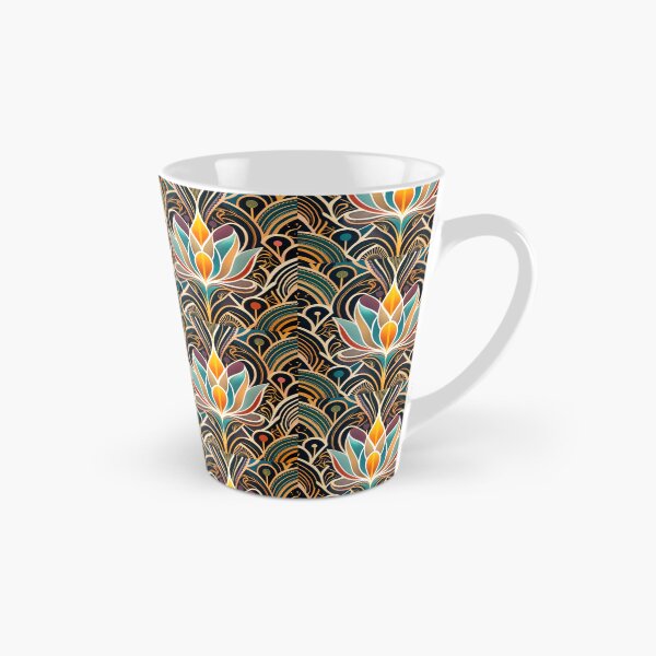 Item preview, Lotus Flower Art Deco Classic Floral Illustrations designed and sold by Tamas Das.