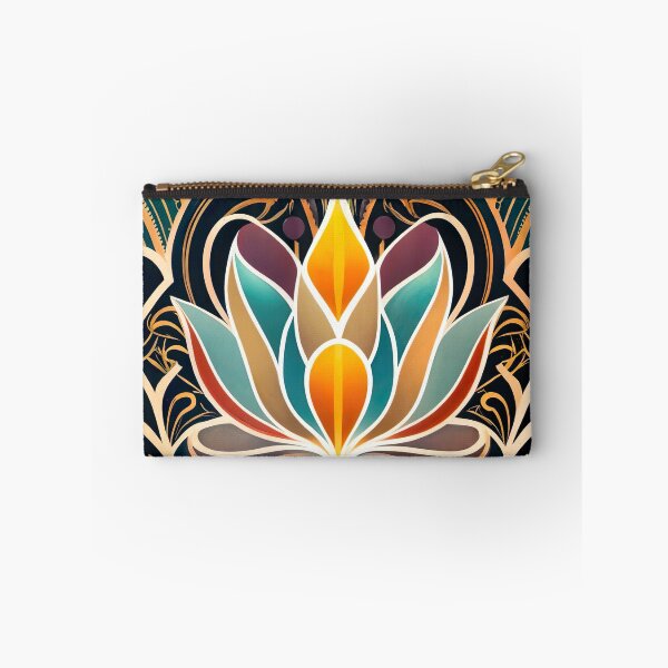 Item preview, Lotus Flower Art Deco Classic Floral Illustrations designed and sold by Tamas Das.