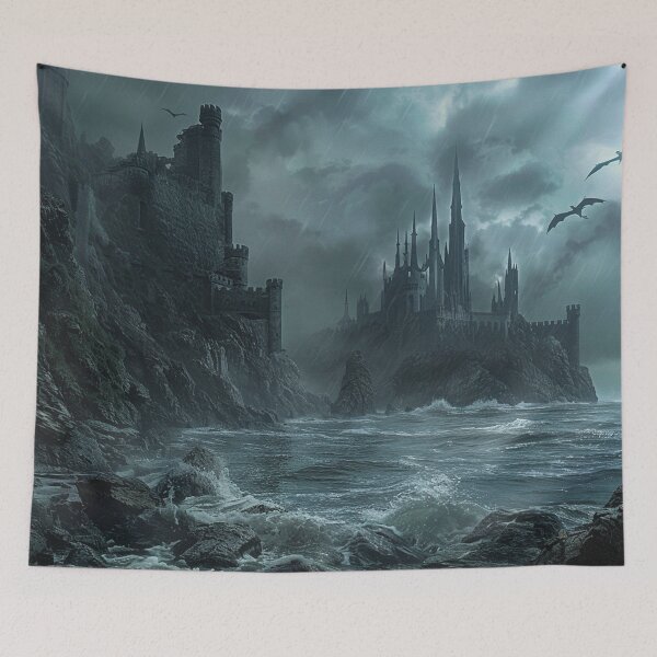 Item preview, Stormy Dragon Landscape: Dark Fantasy Scene designed and sold by Fantasy Masterpiece.
