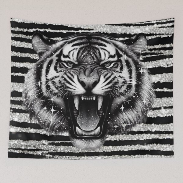 Item preview, Glittery Tiger Face And Stripes designed and sold by Mark Cannon.