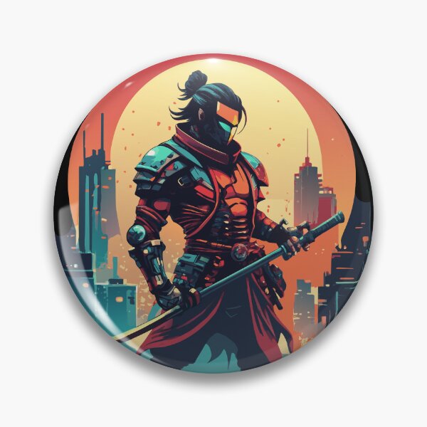Artikelvorschau, Cyberpunk Samurai: Stärke und Tradition in einer futuristischen Welt entworfen und verkauft von BNCH44.