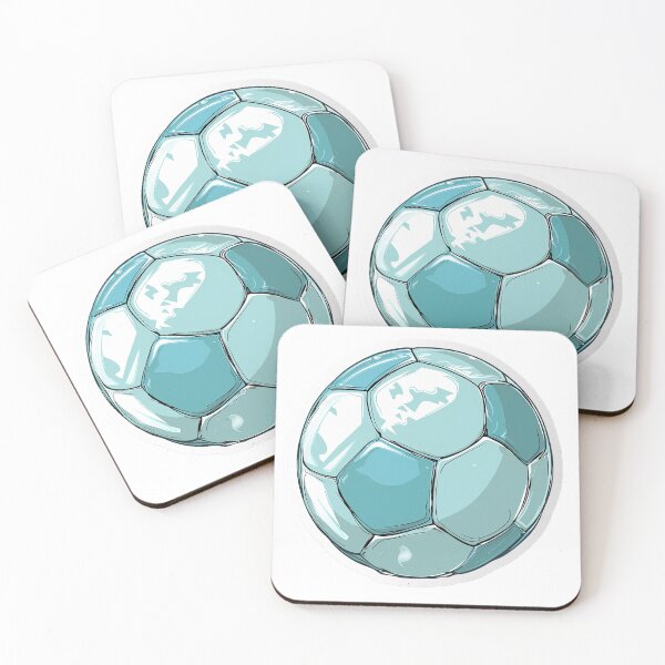 Item preview, Football Soccer Ball Light Blue Drawing Manchester City  designed and sold by mkh123.