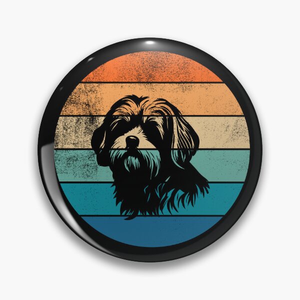 Item preview, Lhasa Apso Retro Sunset designed and sold by AussieWonders.