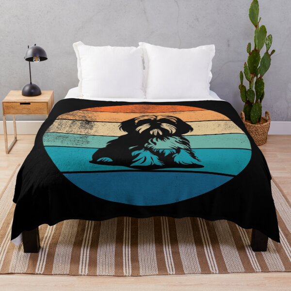 Item preview, Lhasa Apso Retro Sunset designed and sold by AussieWonders.