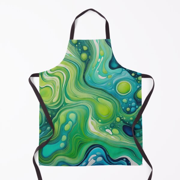 Item preview, Aqua Serenade: Dynamic Puddle Pour Swipe Artwork designed and sold by AussieMuma.