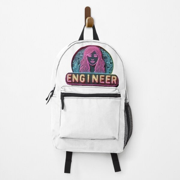 Item preview, Girl Engineer | Neon Art on White designed and sold by simpleones.