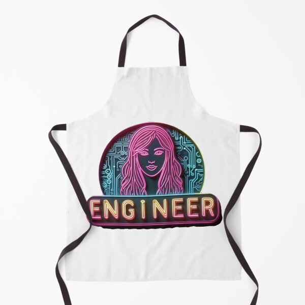 Item preview, Girl Engineer | Neon Art on White designed and sold by simpleones.