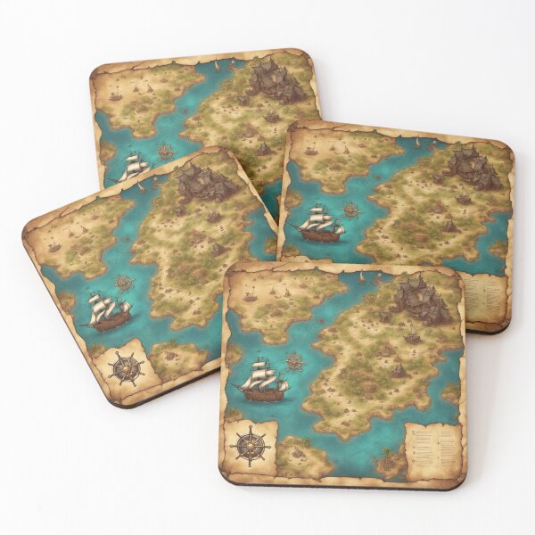 Item preview, Pirate Map designed and sold by Jeremy Crotty.