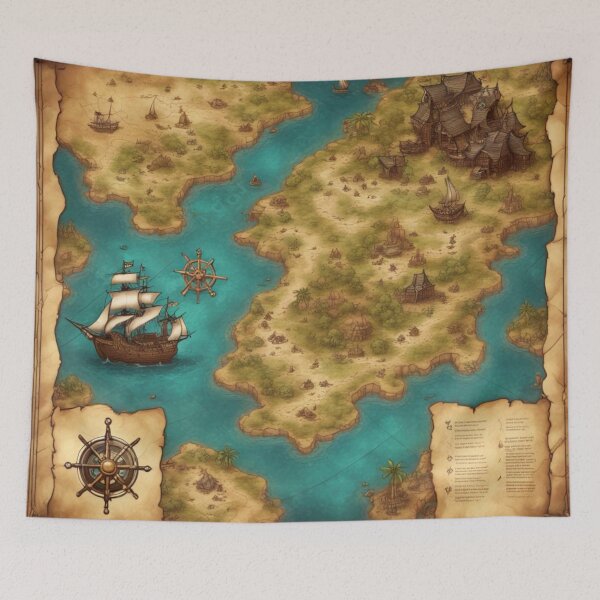 Item preview, Pirate Map designed and sold by Jeremy Crotty.