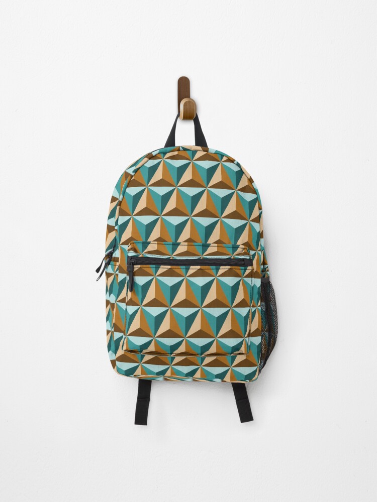 Thumbnail 1 of 3, Backpack, Geometric Triangles Pattern designed and sold by AyeshasDesigns.