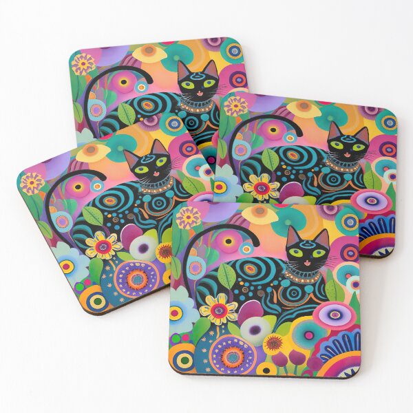 Item preview, Klimt's Garden Cat Whimsical Artistry designed and sold by Tamas Das.