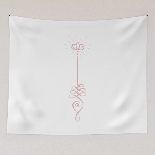 Item preview, Unalome with Plain Background - Snow + Rose designed and sold by Irene Estelle.