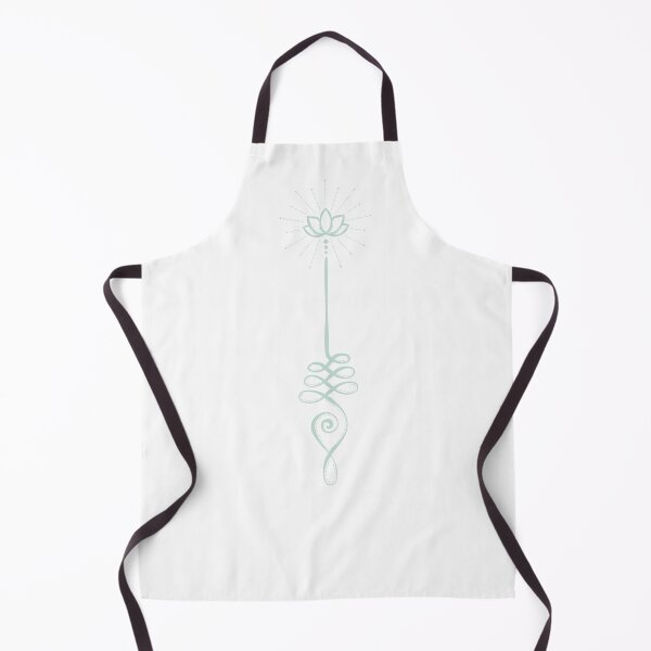 Item preview, Unalome with Plain Background - Snow + Mint designed and sold by Irene Estelle.