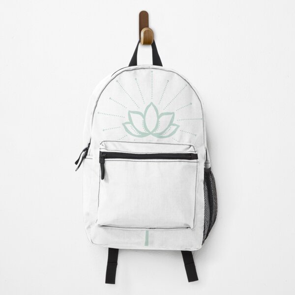 Item preview, Unalome with Plain Background - Snow + Mint designed and sold by Irene Estelle.