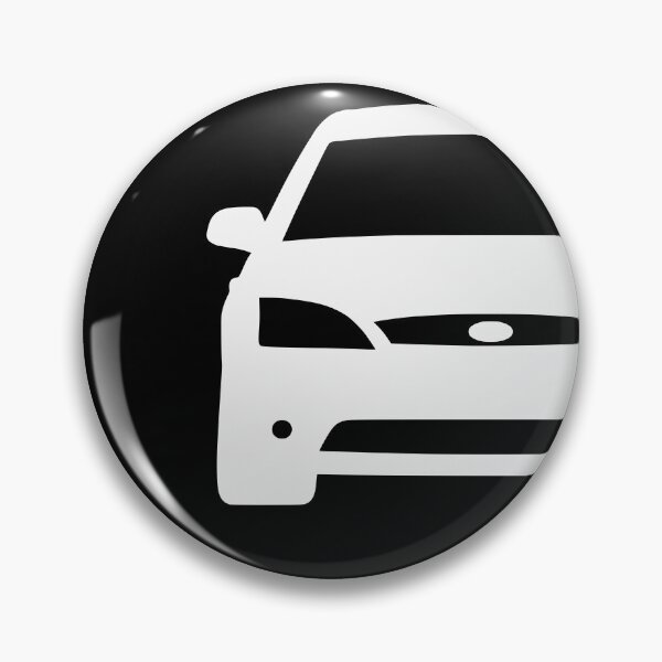 Item preview, Ford Mondeo Mk3 2000-2003 front squared white silhouette art designed and sold by EdimDesign.