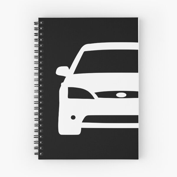 Item preview, Ford Mondeo Mk3 2000-2003 front squared white silhouette art designed and sold by EdimDesign.