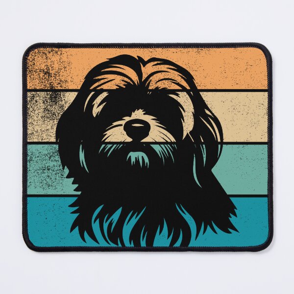 Item preview, Lhasa Apso Retro Sunset designed and sold by AussieWonders.