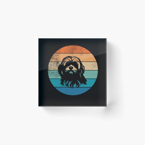 Item preview, Lhasa Apso Retro Sunset designed and sold by AussieWonders.