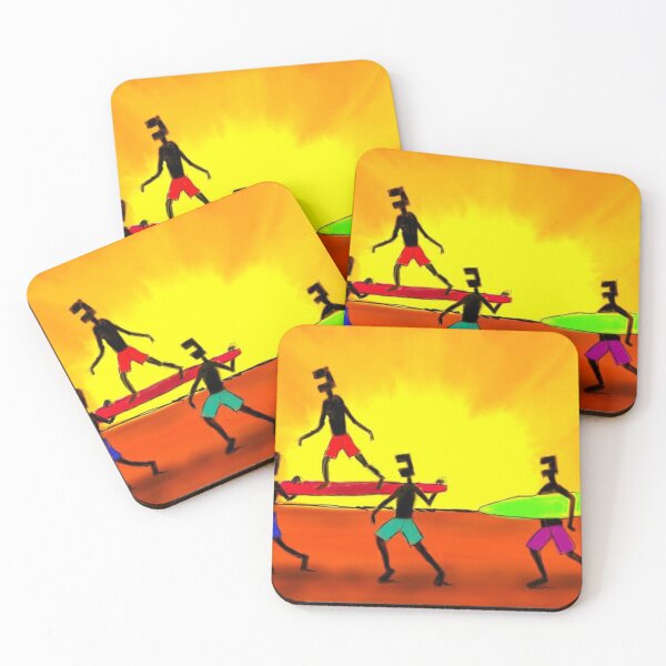 Item preview, Ned Kelly Gang off to surf designed and sold by EJCairns.