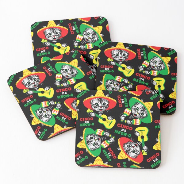 Item preview, kitten in sombrero and with guitar and maracas designed and sold by Marina Smorodinskaya.