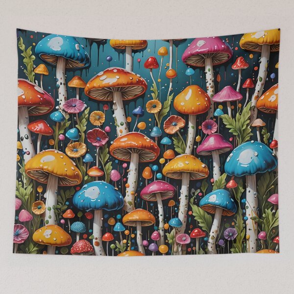 Item preview, Mushrooms: Vibrant Fungi Fantasia 013 designed and sold by REALDesign-Shop.