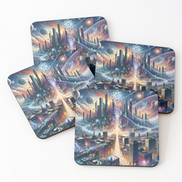Item preview, Quantum City of Entanglion designed and sold by LivingArtClips.
