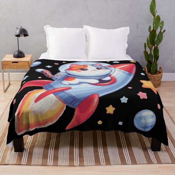 Item preview, space rocket cat cute designed and sold by Ren-Zou.