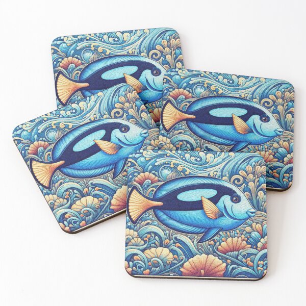 Item preview, flag tail surgeon fish designed and sold by Illuministique.
