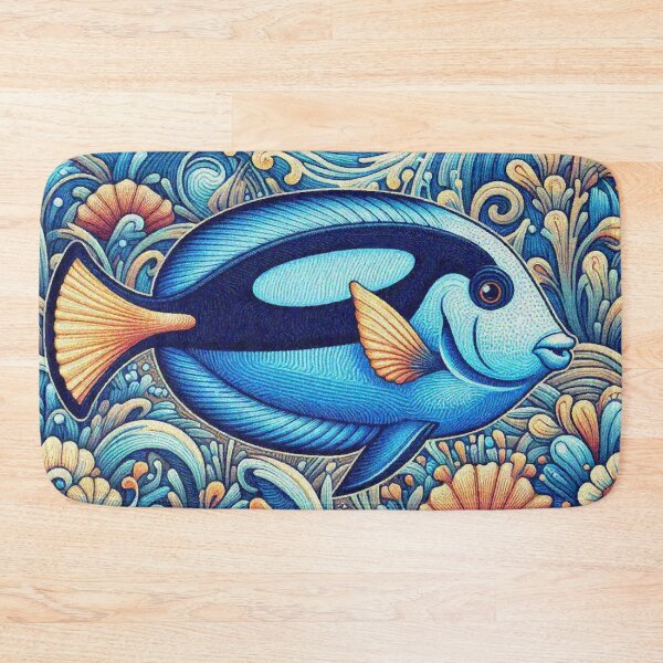 Item preview, flag tail surgeon fish designed and sold by Illuministique.