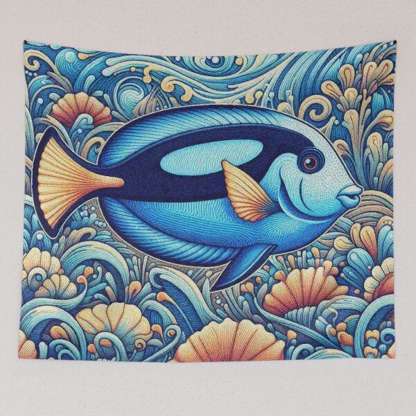 Item preview, flag tail surgeon fish designed and sold by Illuministique.