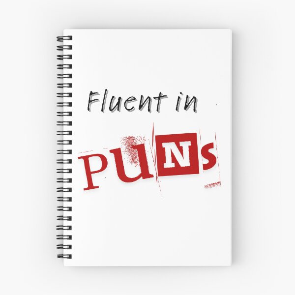 Item preview, Fluent in puns designed and sold by LilCatDesigns.