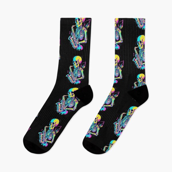 Item preview, Saxophone Playing Skeleton Funny Jazz Design designed and sold by LuminOrb.