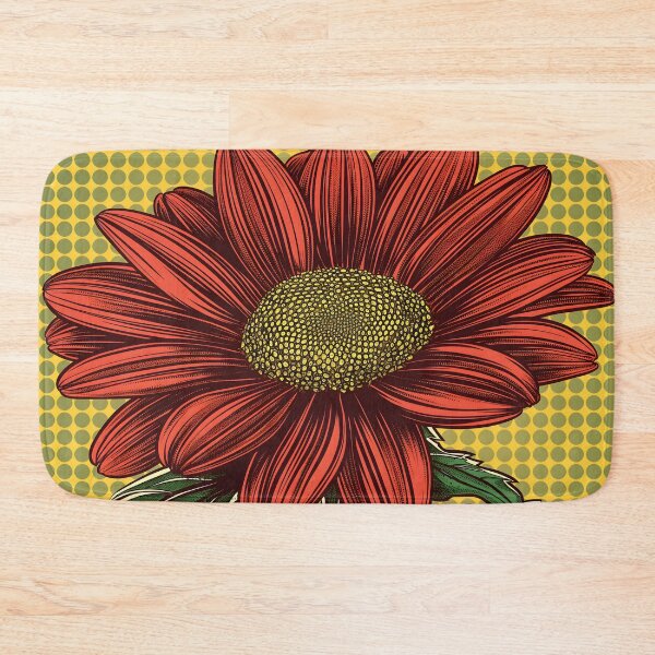 Item preview, Crimson Wildflower on Yellow designed and sold by unimuse.