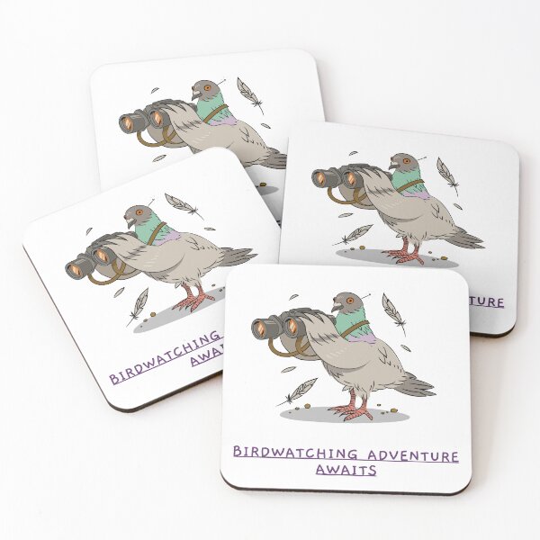 Artikelvorschau, Birdwatching Adventure Awaits | Text+ lustige Taube entworfen und verkauft von Tonii-.
