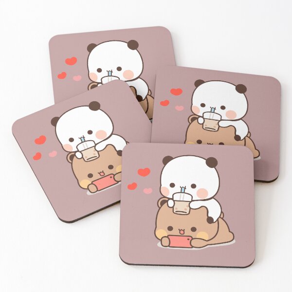 Item preview, DuDu Bear and BuBu Panda enjoying time together❤️ designed and sold by Pandety.