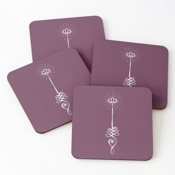 Item preview, Unalome with Plain Background - Beet + Snow designed and sold by Irene Estelle.