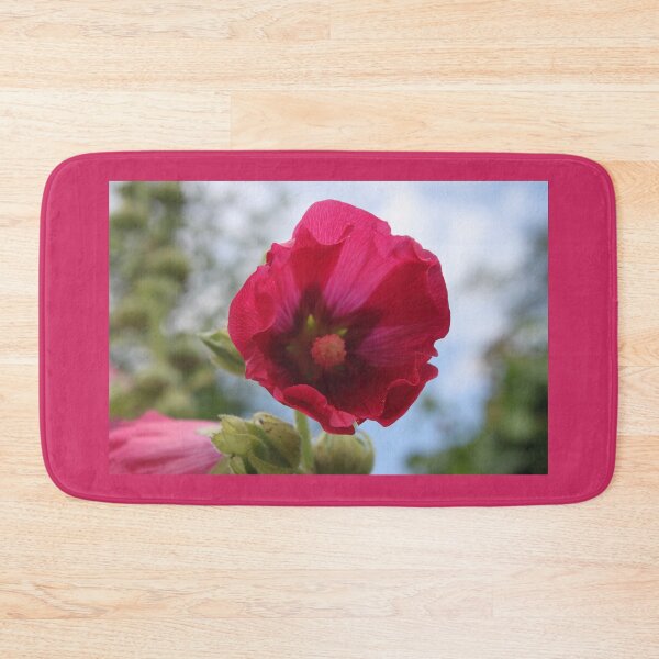 Item preview, Cerise pink hollyhock flower designed and sold by Emma  Amies.