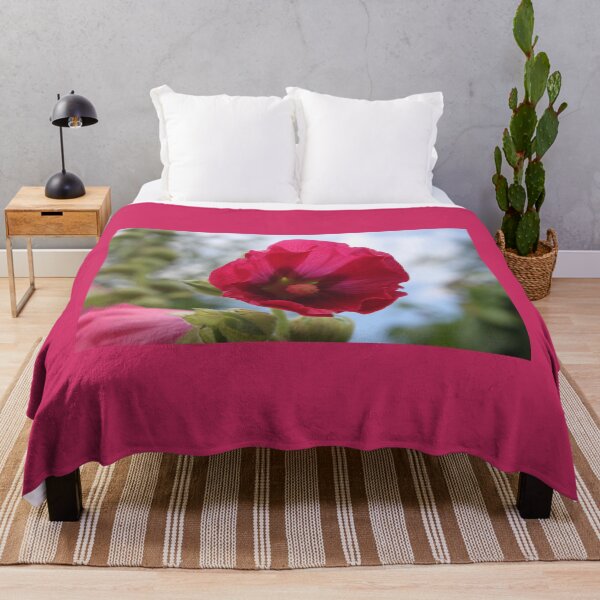 Item preview, Cerise pink hollyhock flower designed and sold by Emma Amies.