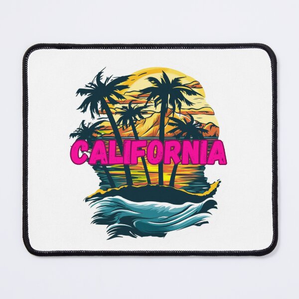 Item preview, California: Vintage Retro Sunset Beach And Crashing Waves designed and sold by Fantasy Masterpiece.