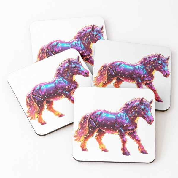 Item preview, Colorful brown horse  designed and sold by LevCreates.