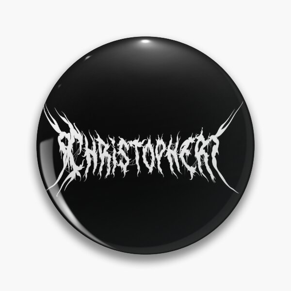 Item preview, Christopher Brutal Name in White designed and sold by scorpiopanda.