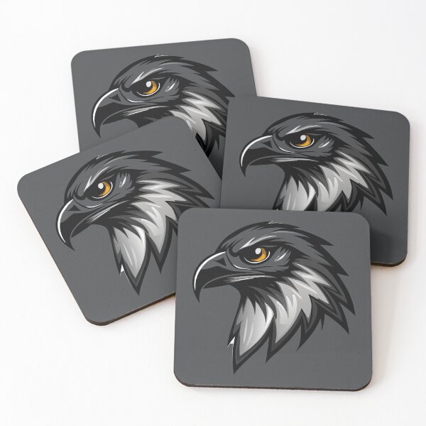 Item preview, Regal Black and White Hawk Portrait - Majestic Bird of Prey Art designed and sold by BNCH44.