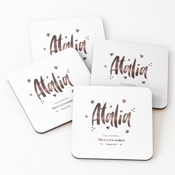 Item preview, Atalia | 2 Kings 8 26 | The Lord is Exalted | Christian Name with Biblical Meaning For Girl | Christian Name Collection designed and sold by Blessed Be Your Name.