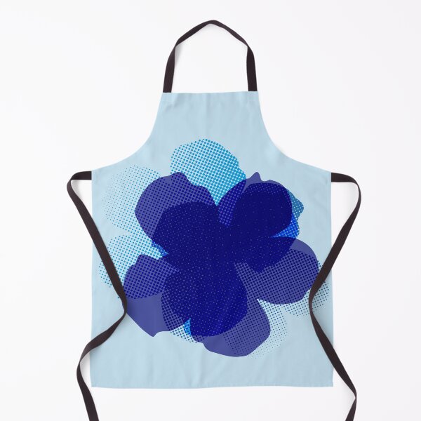 Item preview, Pop flowers ultramarine blue designed and sold by ladstudio.