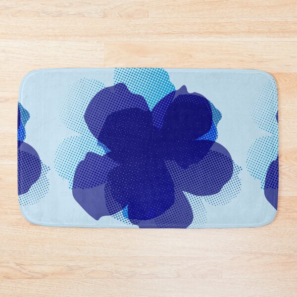 Item preview, Pop flowers ultramarine blue designed and sold by ladstudio.