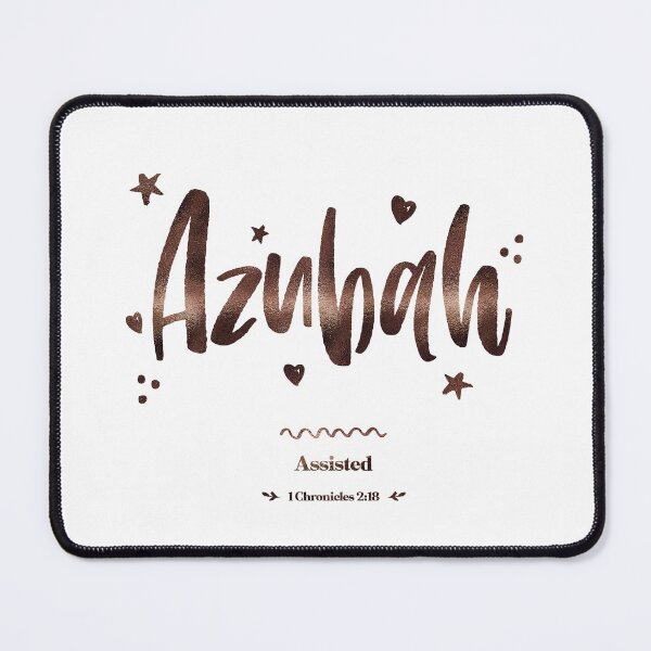 Item preview, Azubah | 1 Chronicles 2 18 | Assisted | Christian Name with Biblical Meaning For Girl | Christian Name Collection designed and sold by Blessed Be Your Name.