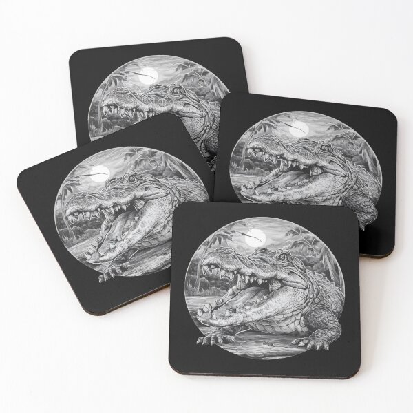 Item preview, Attack of Scary Crocodile, Aligator Sketch, Big Teeth designed and sold by Cr320.
