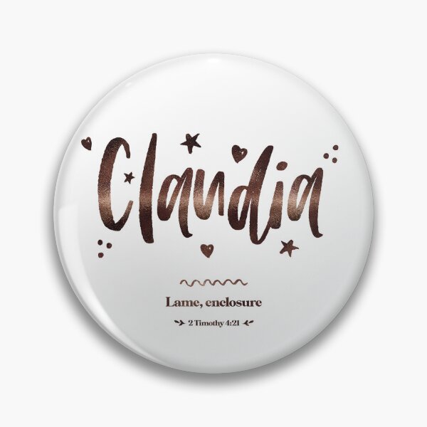 Item preview, Claudia | 2 Timothy 4 21 | Lam Enclosure | Christian Name with Biblical Meaning For Girl | Christian Name Collection designed and sold by Blessed Be Your Name.