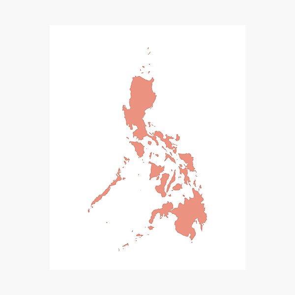 Philippines Love in Peach Photographic Print