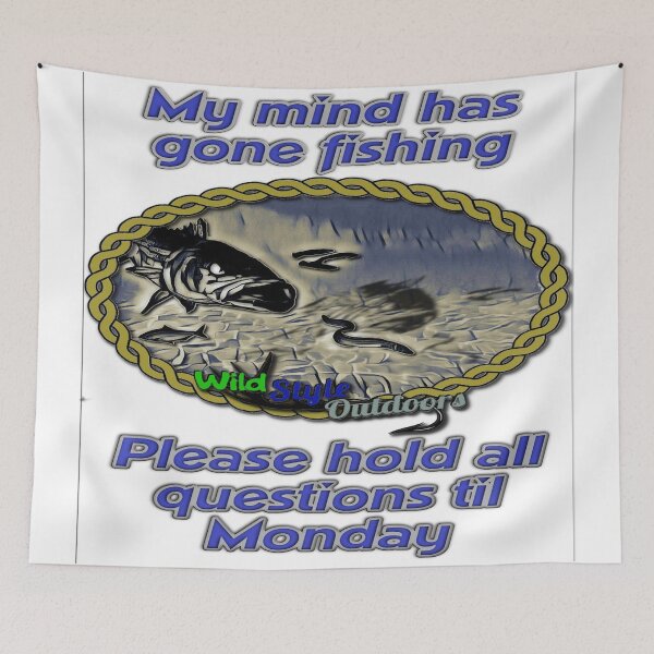 Item preview, My mind has left to go fishing designed and sold by graphitees.